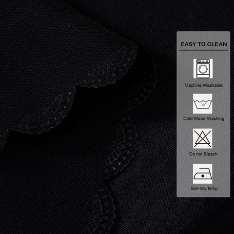 YZKITM machine-washable tablecloth simplifies cleanup after meals.