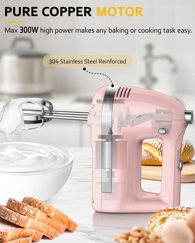 Z-DESDEMONA hand mixer dough hooks attached for dough and potatoes
