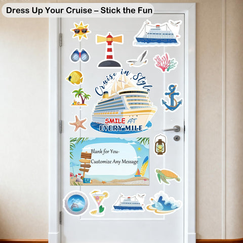Zaardend cabin-door signs magnets highlight cruise fun without leaving marks.