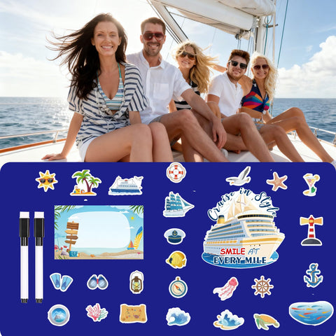 Zaardend magnets spark conversations among shipmates while decorating.