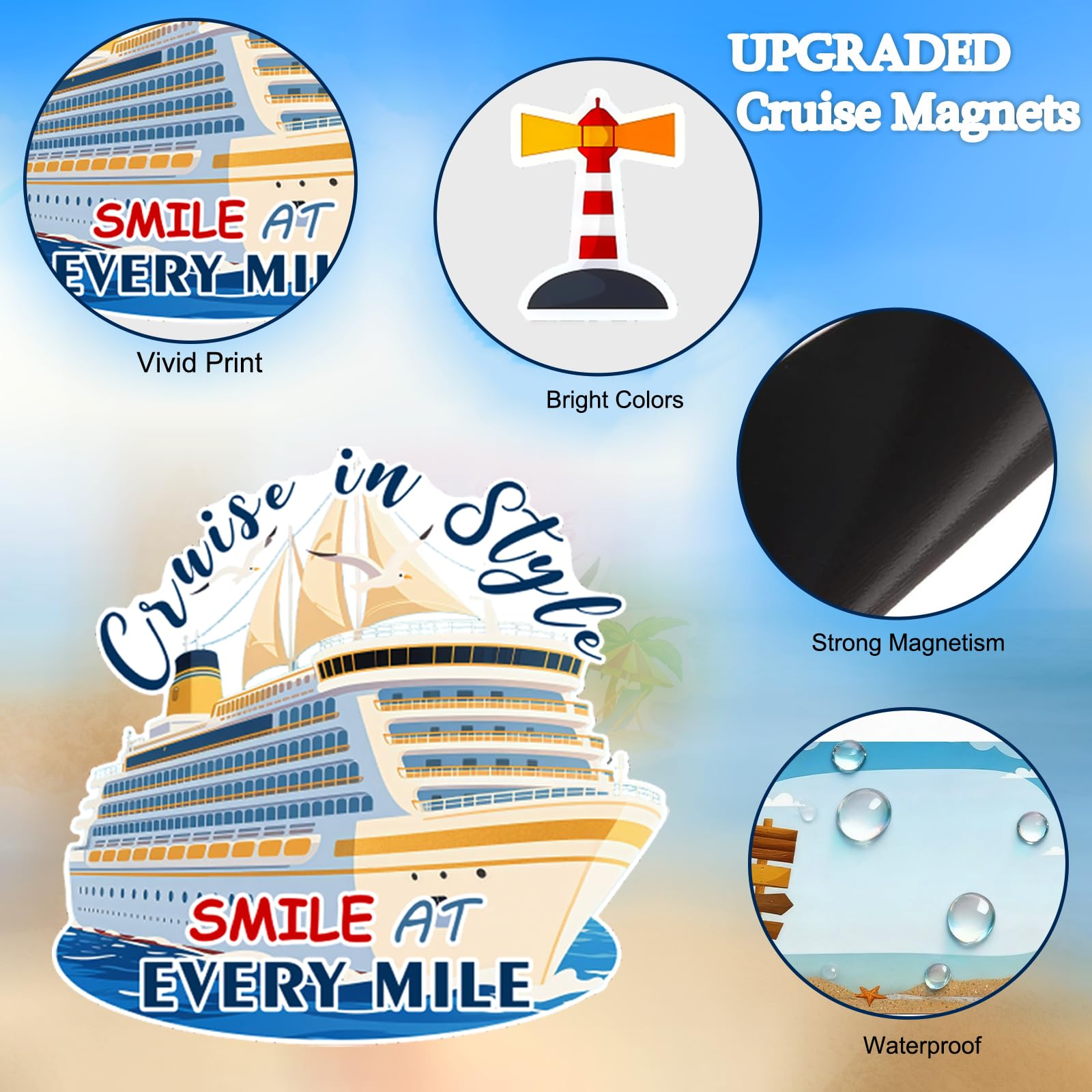Zaardend cruise decor is lightweight and travel-ready for packing.