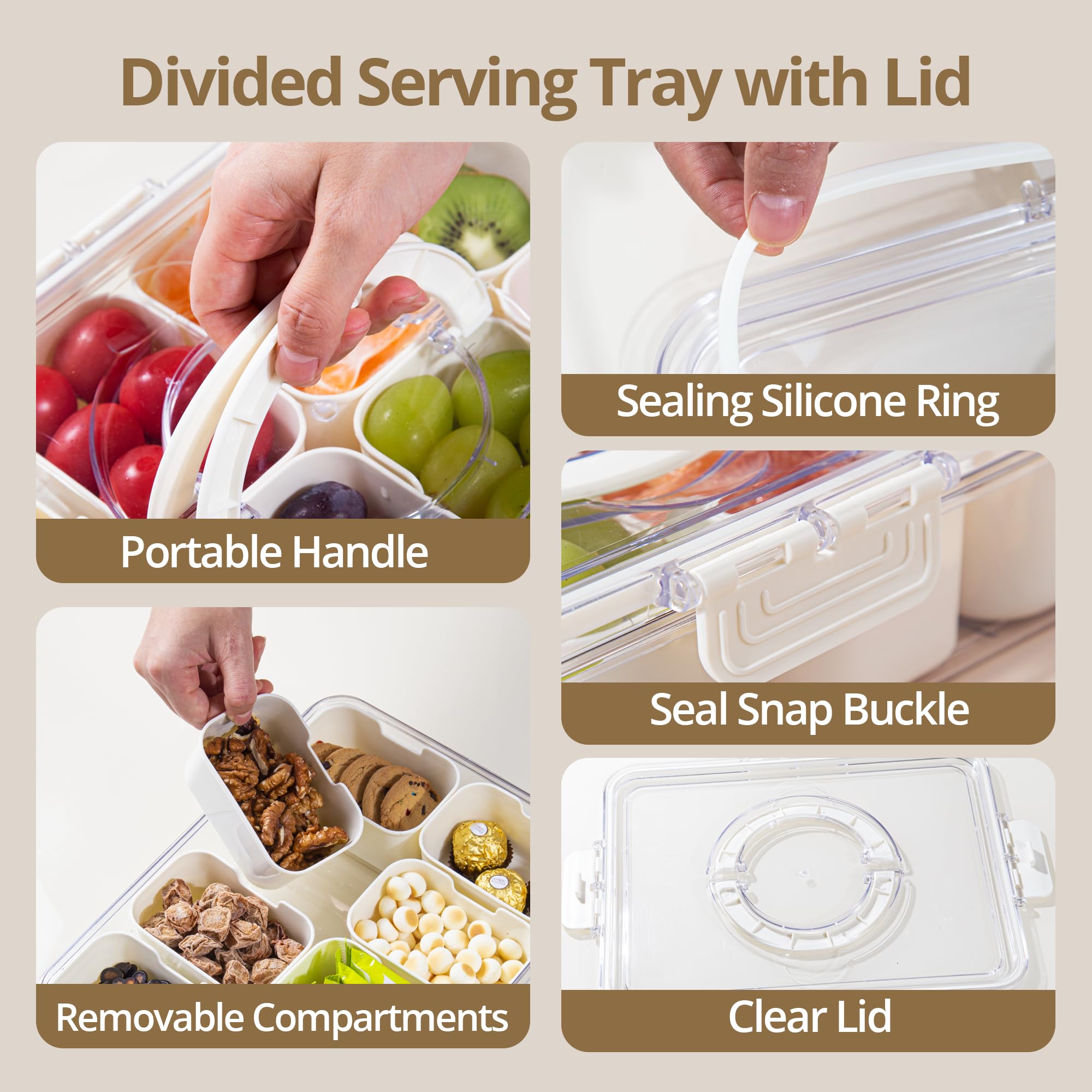 Zaboro Snackle Box airtight seal preserves freshness during travel.