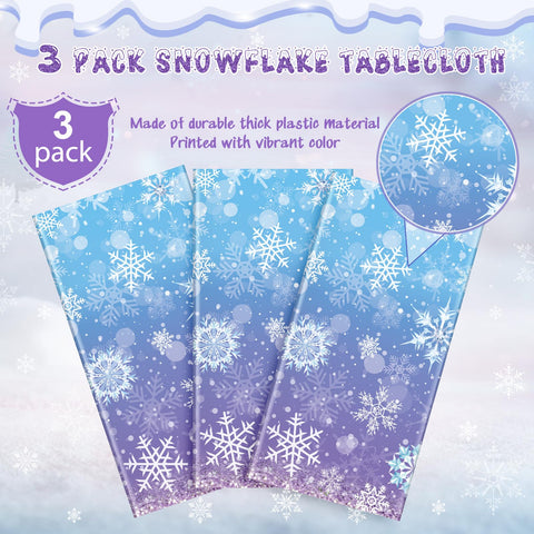Zachely snowflake pattern close-up in blue purple adds depth to winter decor