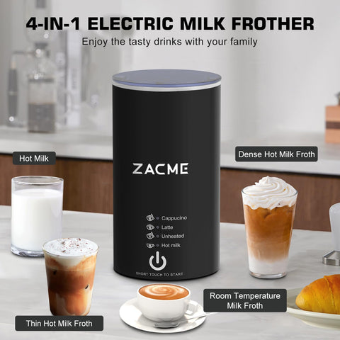 ZACME 28 oz detachable water tank for easy refilling during busy mornings.