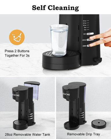 ZACME self-cleaning function keeps maintenance simple