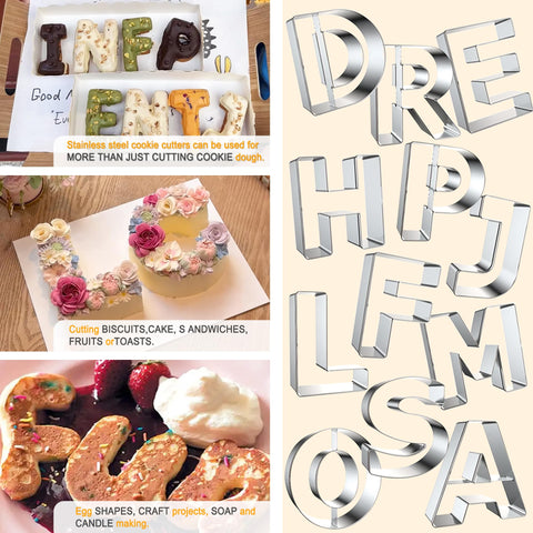 ZADE gift-ready alphabet cookie set for DIY bakers