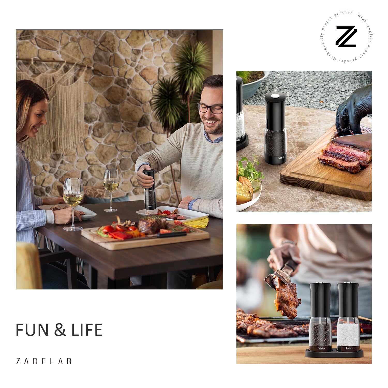 Zadelar adjustable coarseness lets you customize grind size for recipes