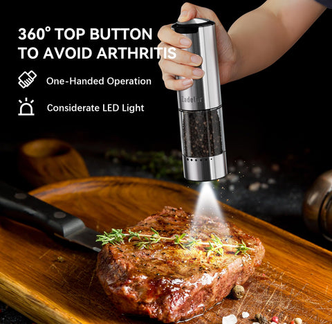 Zadelar external coarseness dial for quick, precise grind sizes.