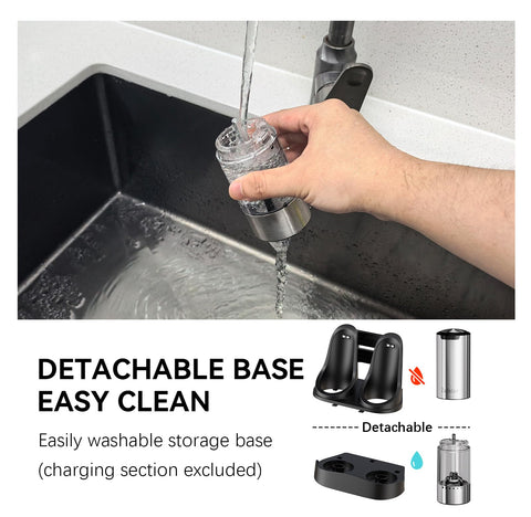 Zadelar removable-base design allows thorough cleaning.