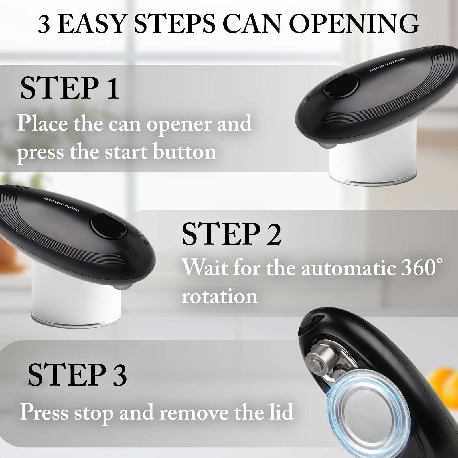 Zadran Creations Non-Slip Ergonomic Handle provides comfortable grip