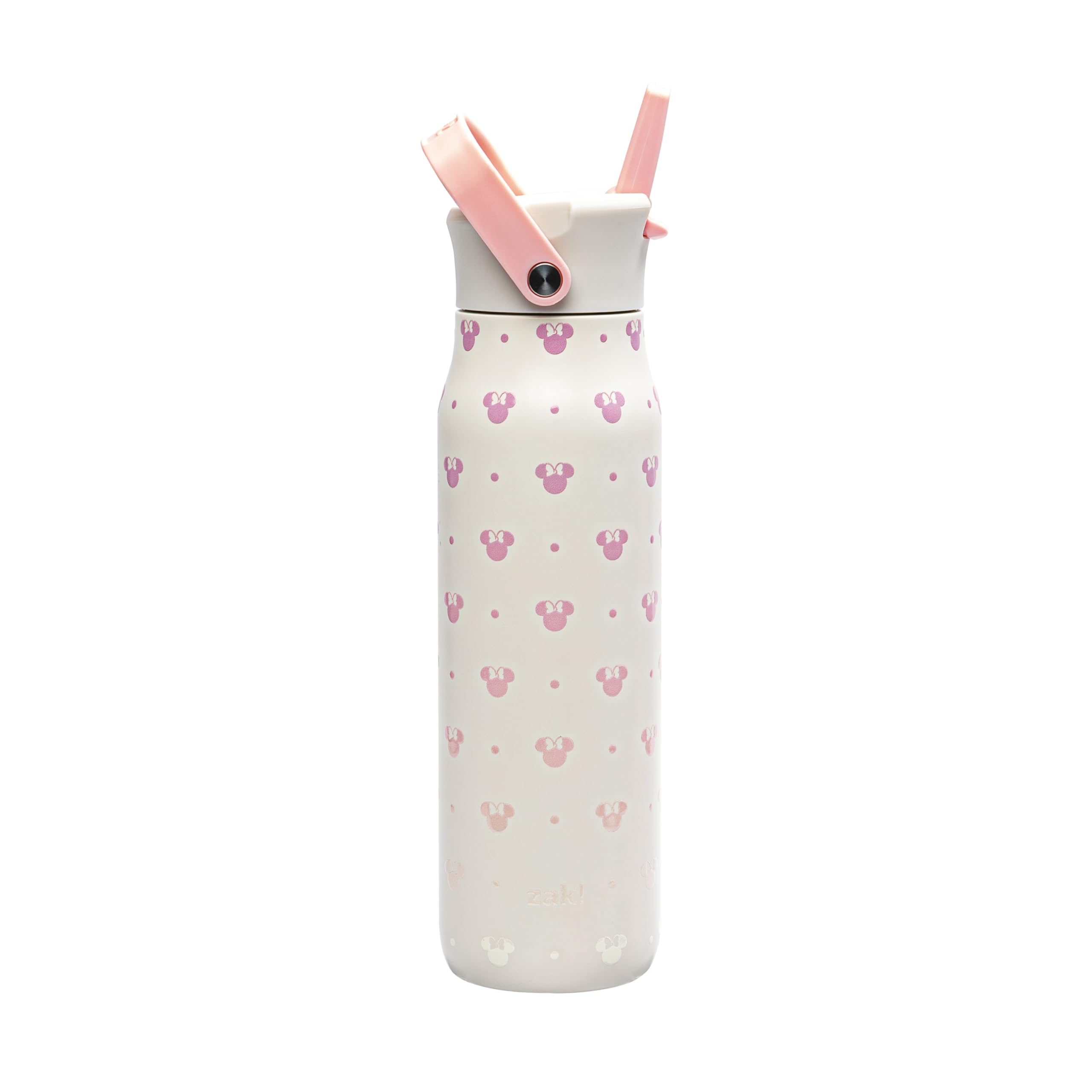 Zak Designs Minnie Mouse Harmony 32oz bottle with 3D artwork for tactile grip and style.