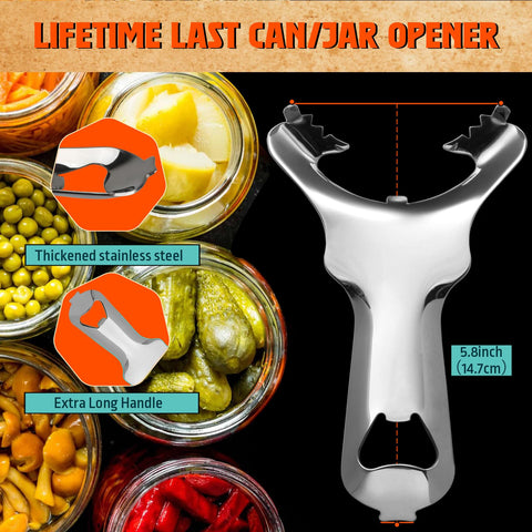 Zakdbbry canning lid tool fits jars of all sizes.