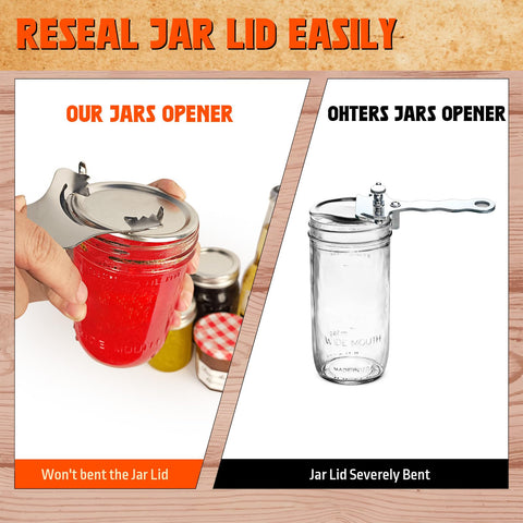 Zakdbbry jar wizardry opener for all containers and easy resealing.