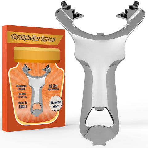 Zakdbbry stainless steel lid opener resists rust and wear.