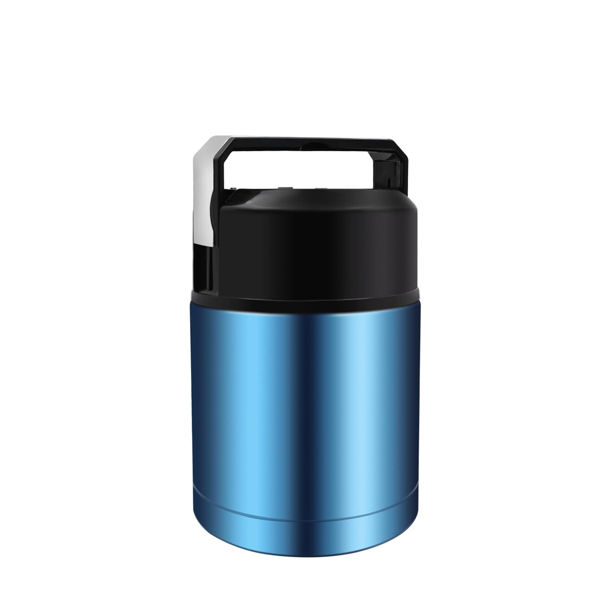 Zalaxt 28oz blue soup thermos with wide mouth keeps meals hot on the go