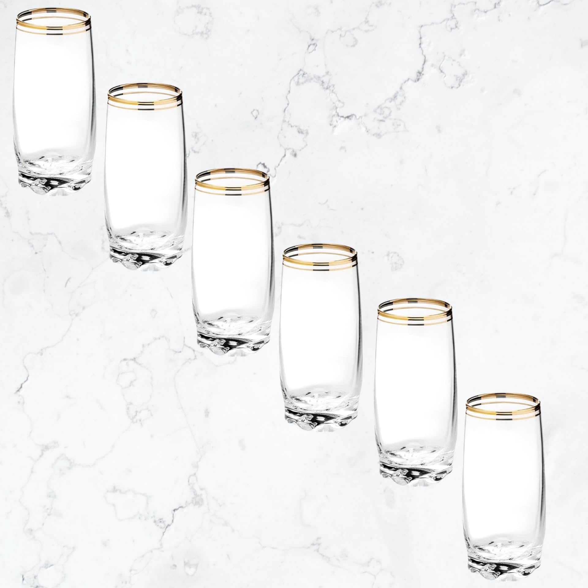 Zanzer gift-ready gold glass cups ideal for celebrations