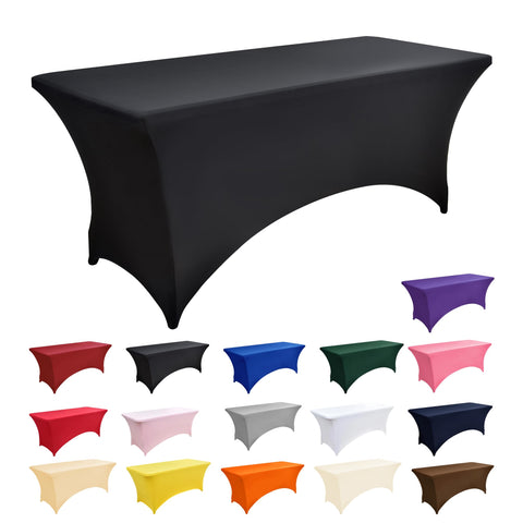 ZarzaaSik rectangle-fit cover gives a tight, professional look on 6-foot tables.