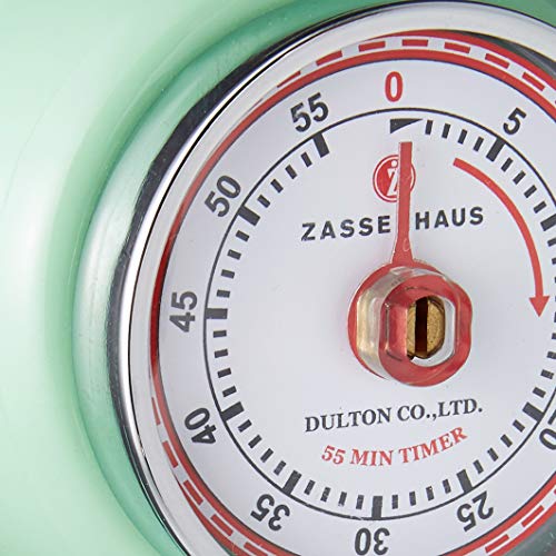 Zassenhaus mint-green retro timer used as study or desk timer.