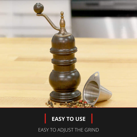 Zassenhaus Speyer refillable pepper mill design for custom blends.