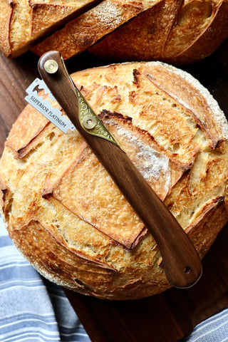 Zatoba bread lame pine storage box with slide lid
