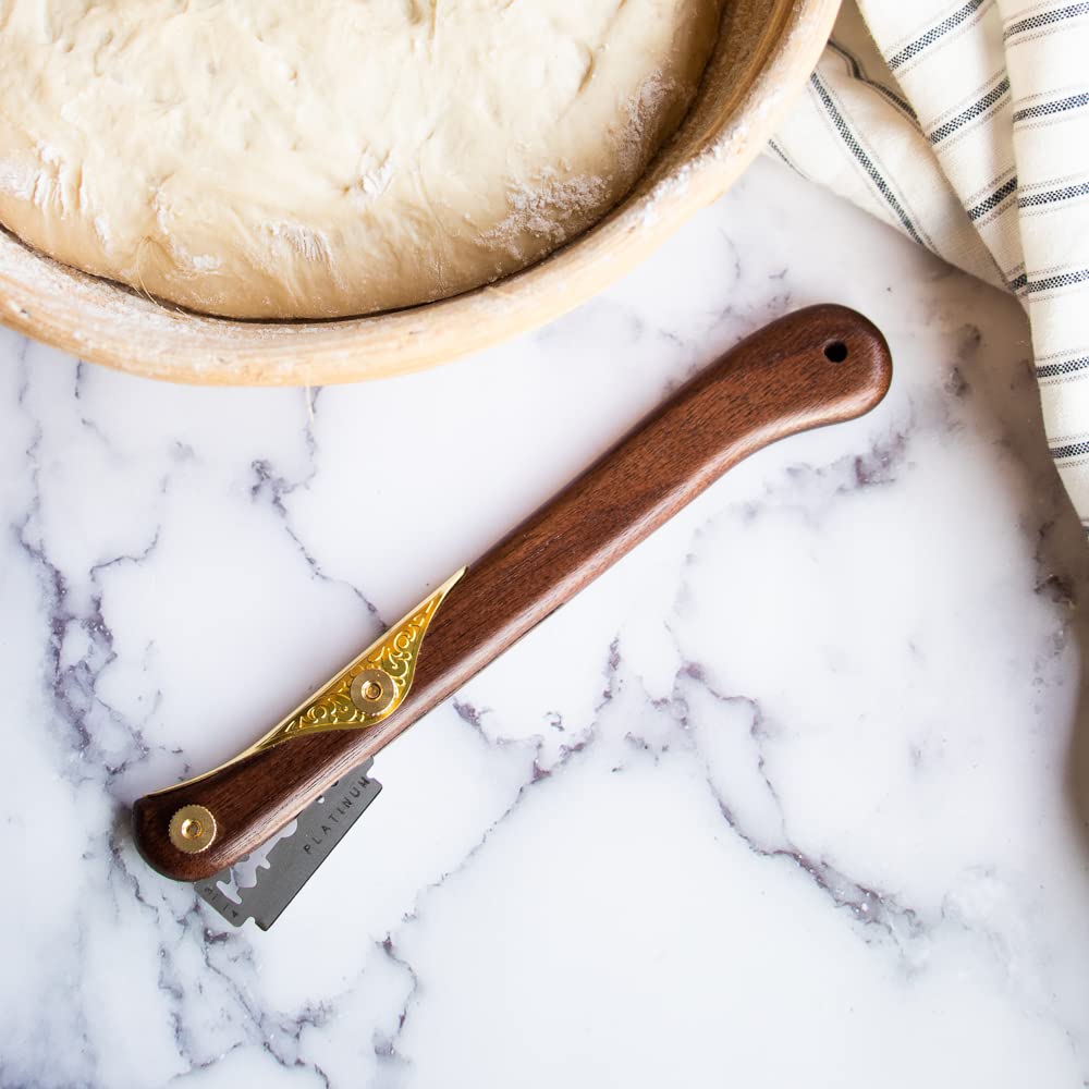 Zatoba hand crafted walnut wood handle showcasing natural grain