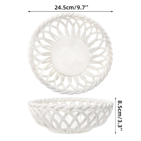 ZAVOOS large fruit bowl 9.7-inch diameter provides ample display for fresh produce.