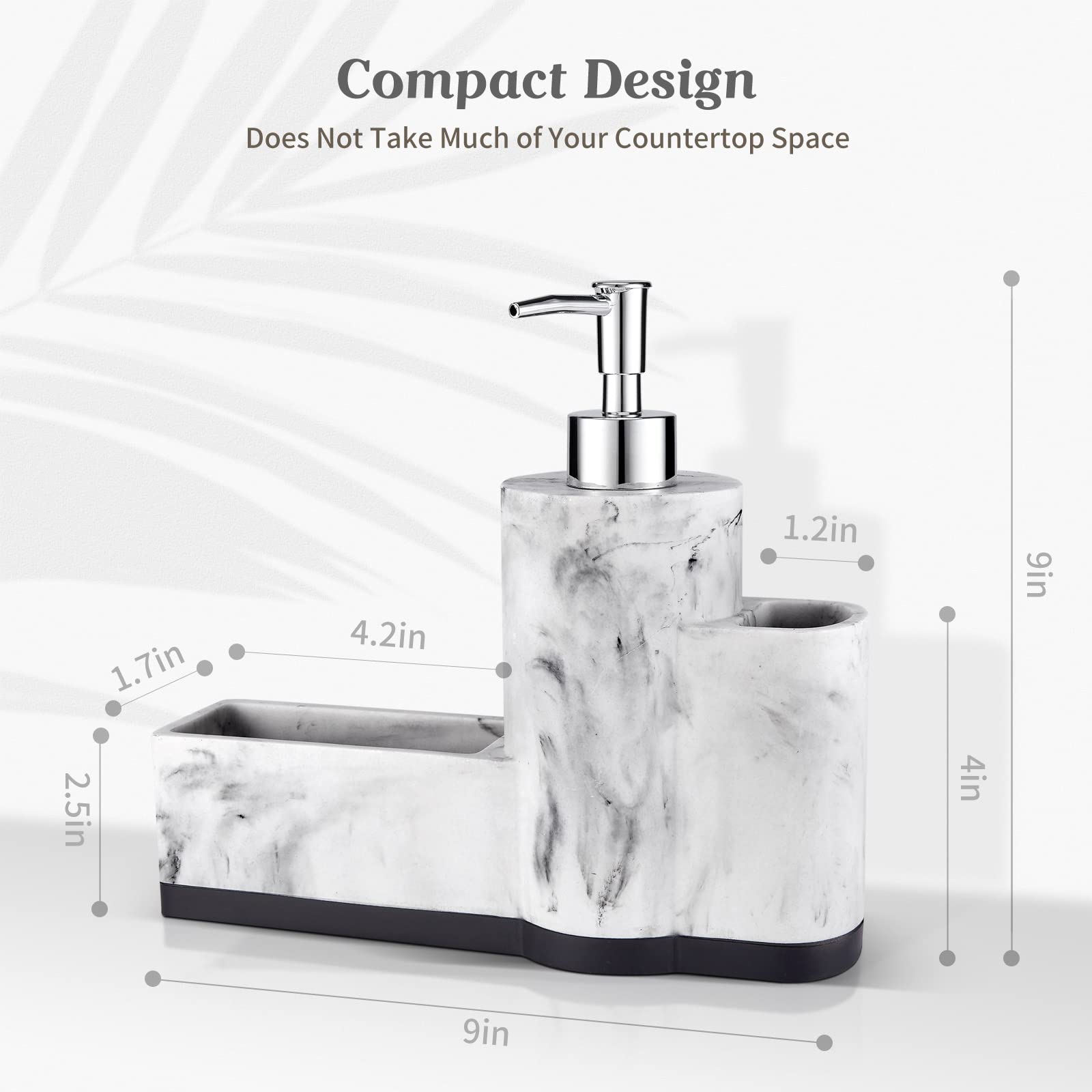 ZCCZ sponge holder with brush holder keeps tools organized.