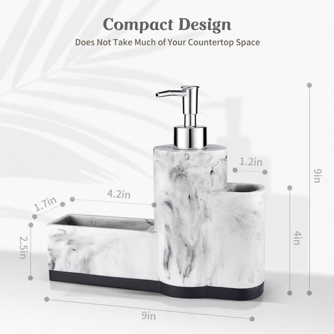 ZCCZ sponge holder with brush holder keeps tools organized.