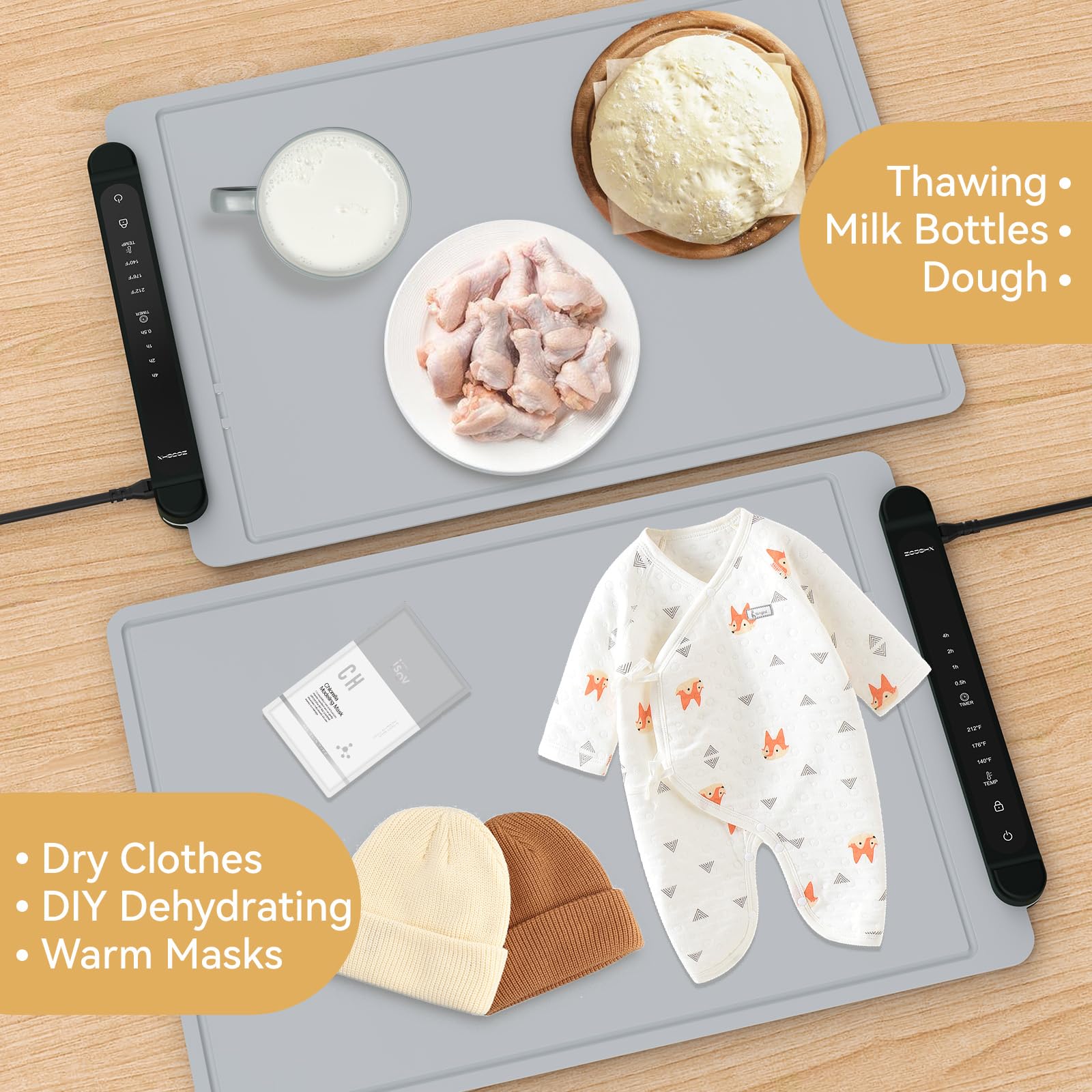 ZCJSHX warming mat with automatic safety features for kitchen use