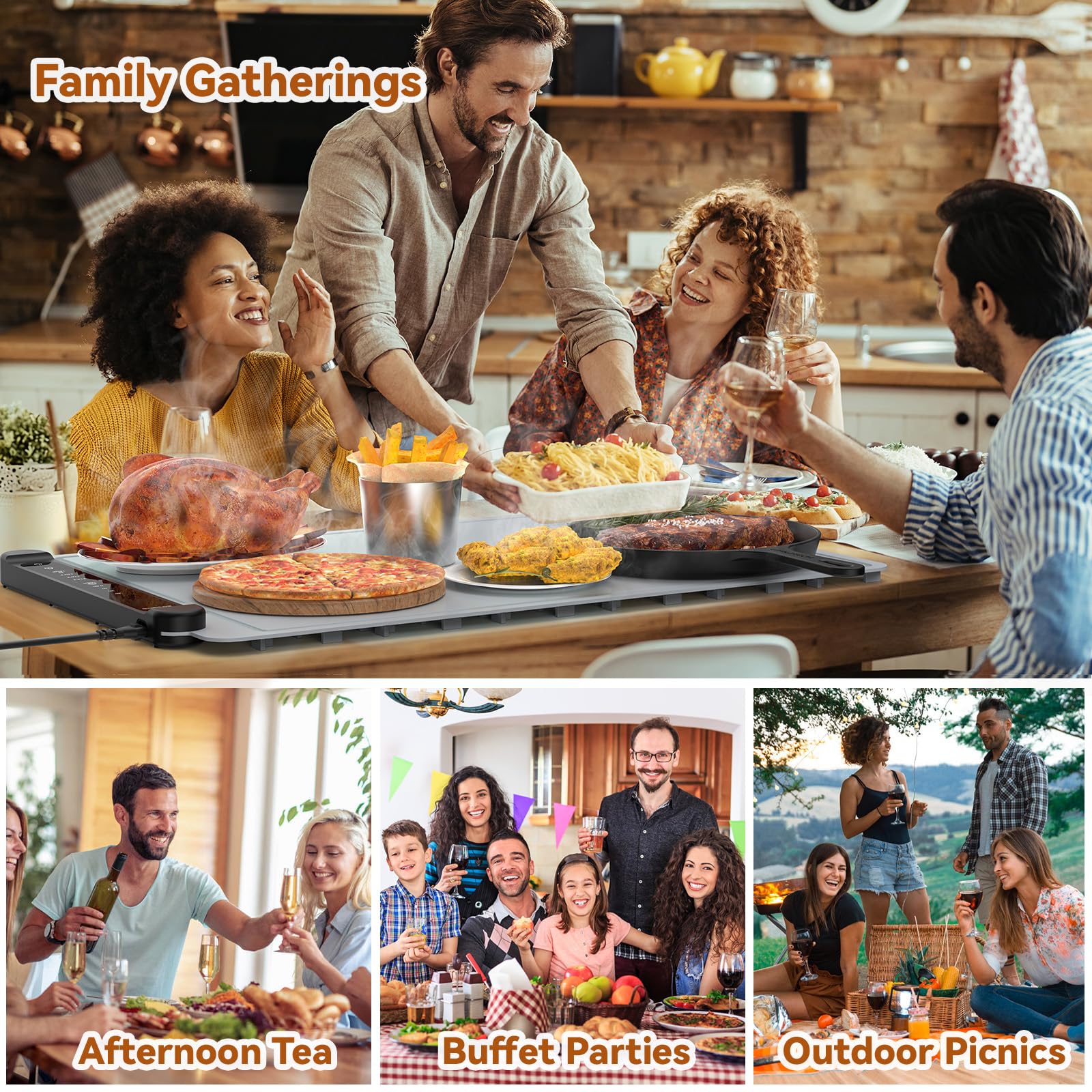 ZCJSHX buffet warming mat ideal for parties and large gatherings
