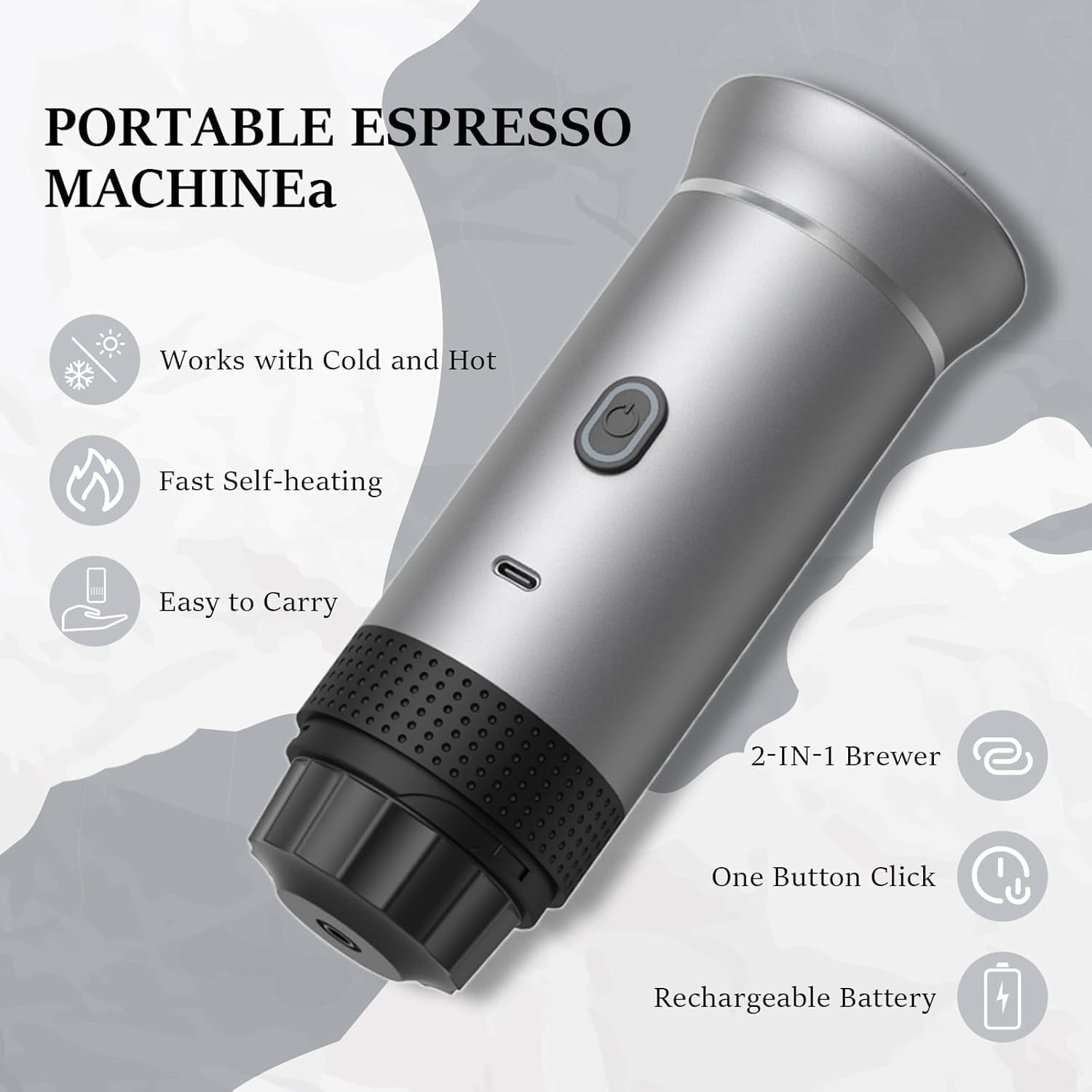 Zcyge battery powered espresso assembly on the go