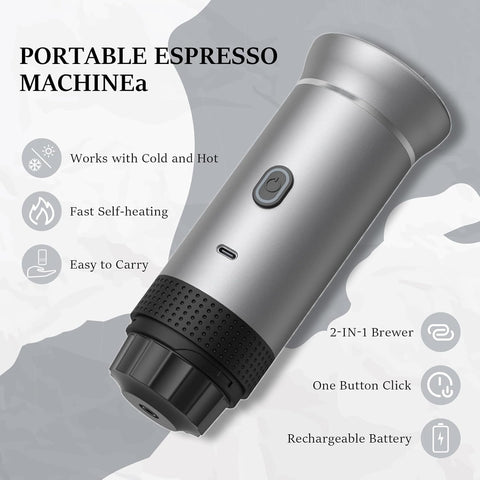 Zcyge battery powered espresso assembly on the go