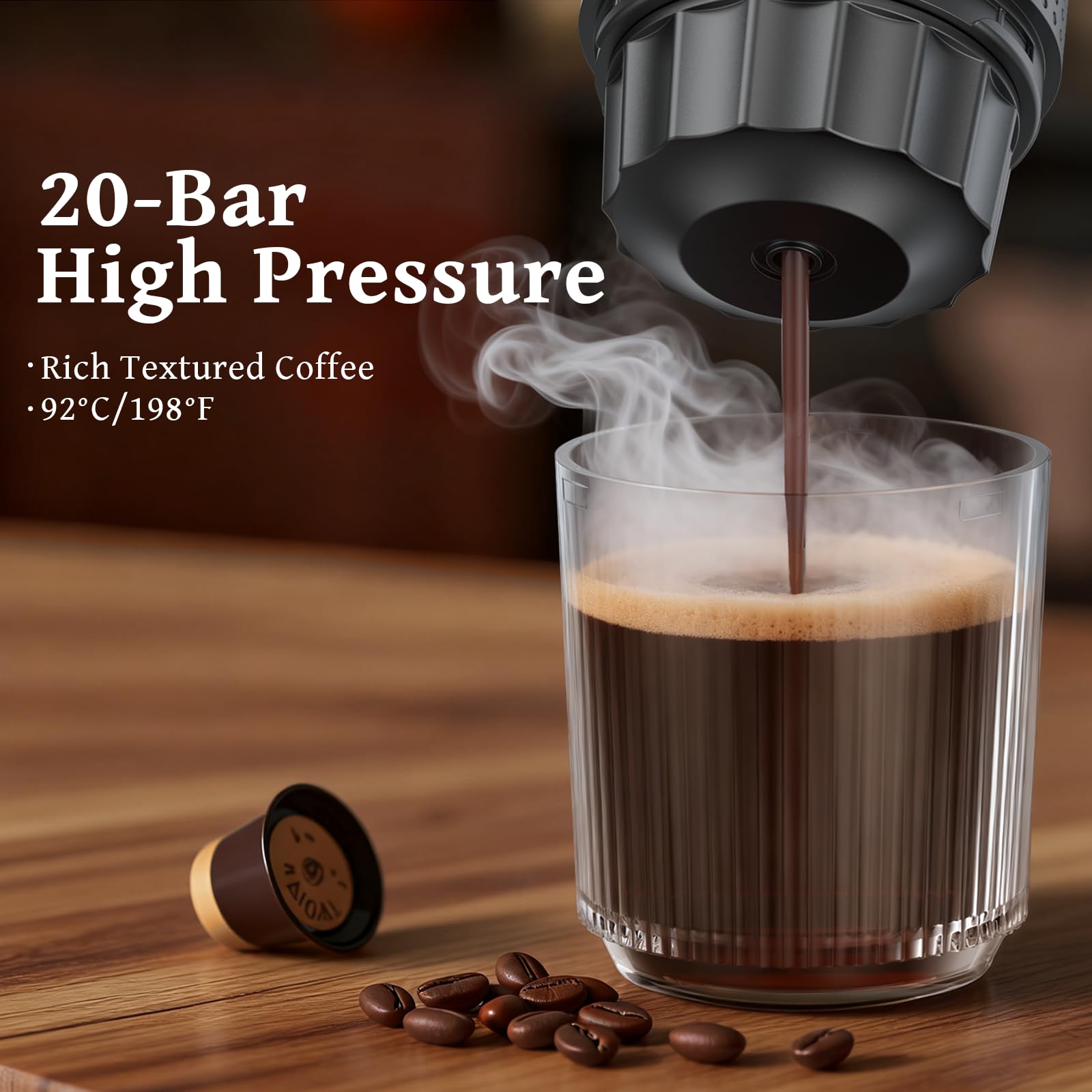 Zcyge battery indicator shows power for multiple cups away from outlets