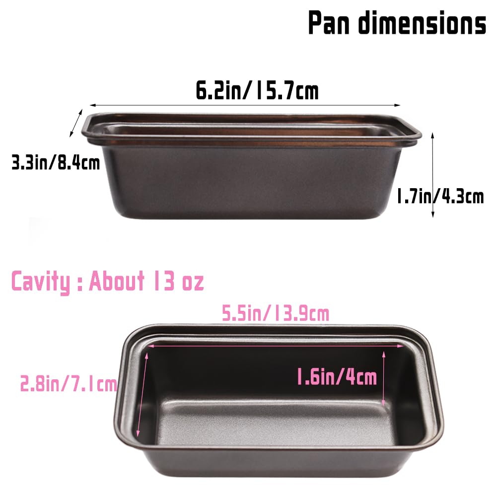 Zddaoole carbon steel mini bread pan detailing durable construction.