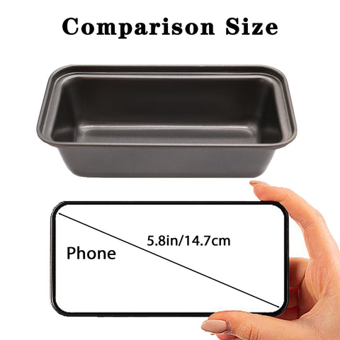 Zddaoole easy-release mini loaf pan highlighting nonstick coating.