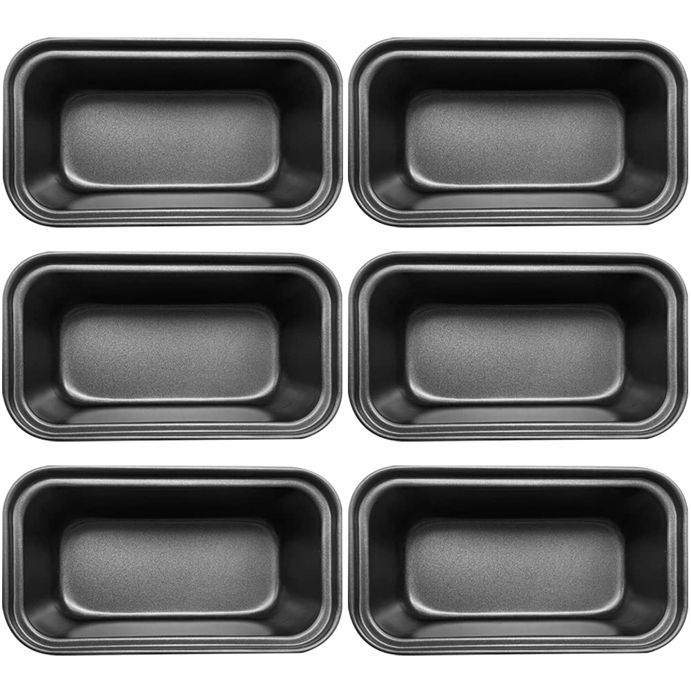 Zddaoole mini loaf pans six-piece set ready for daily baking and sharing.