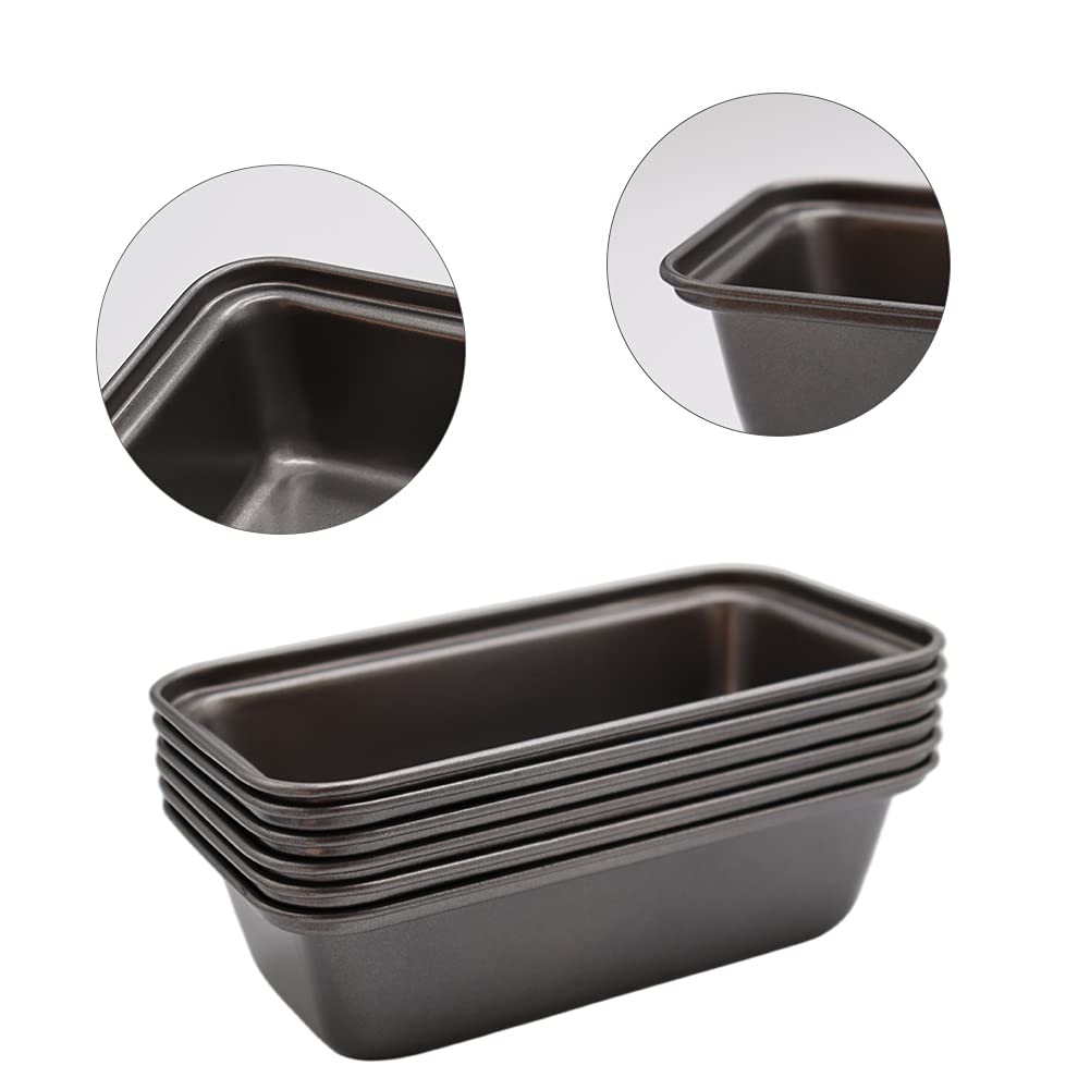 Zddaoole nonstick mini loaf trays showing easy release surface.