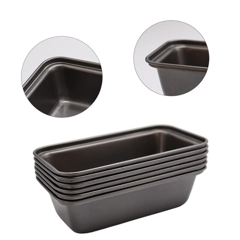 Zddaoole nonstick mini loaf trays showing easy release surface.