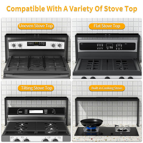 ZDDLOINP spice rack shelf side view highlights adjustable fit for various stove widths.