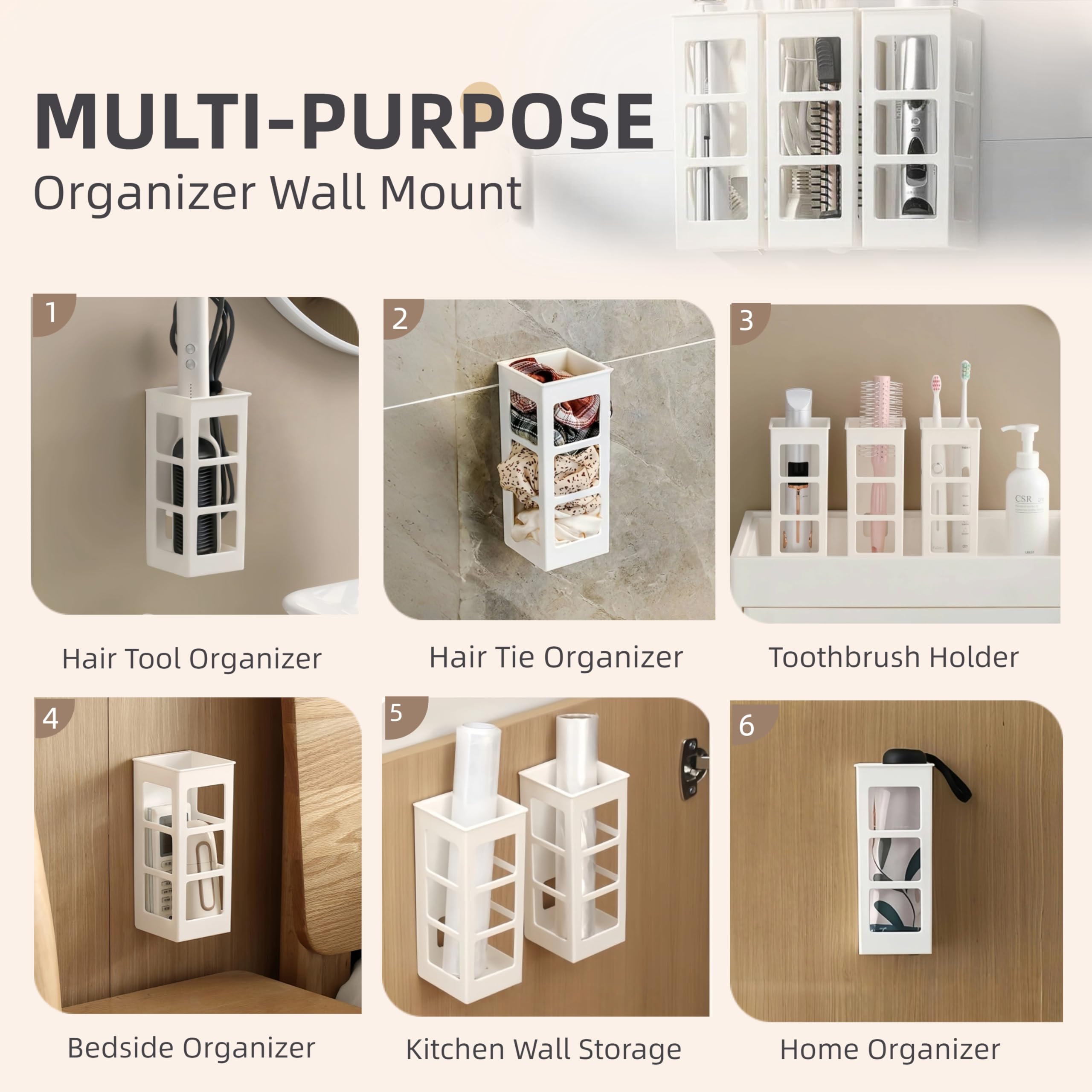Zdesign easy-install self-adhesive mount saving drilling and wall damage