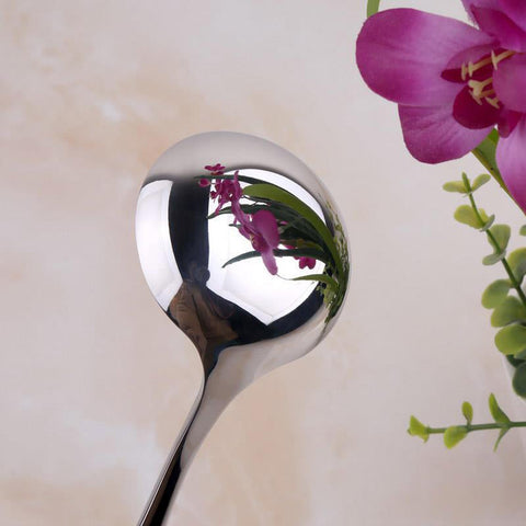 ZDFQly soup and broth ladle ideal for consommé and hot pot servings.