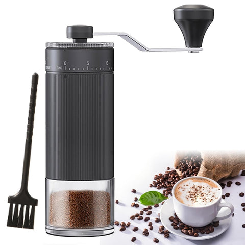 ZDFRBJG portable manual coffee grinder with compact design for easy travel.
