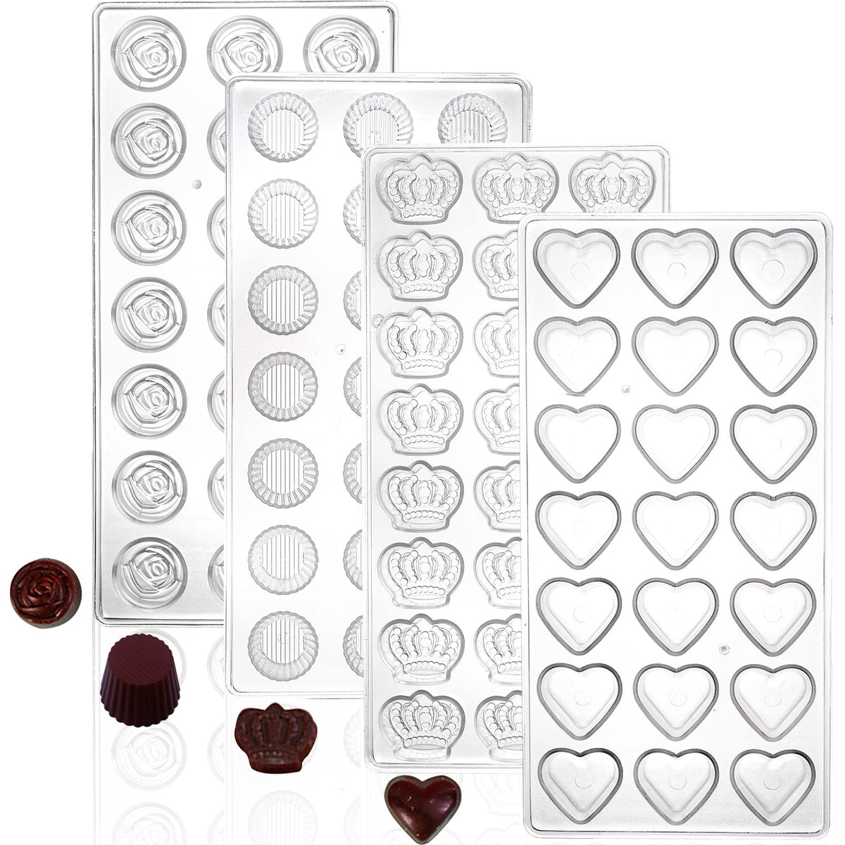 ZEAYEA cup-shaped chocolate mold for chocolates and mousse.