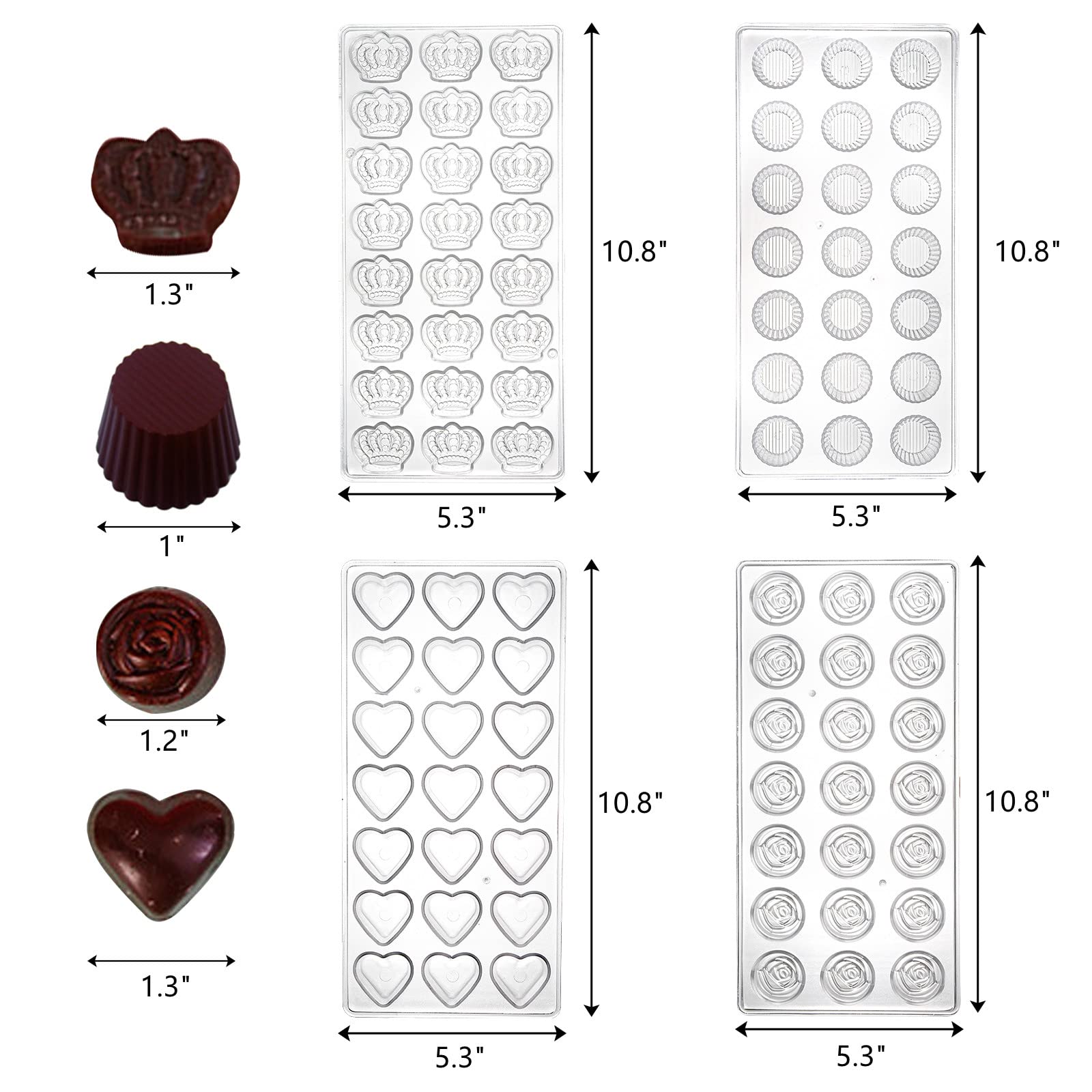 ZEAYEA heart-shaped mold ideal for romantic desserts and gifts.