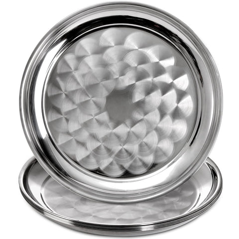 ZEAYEA dishwasher-safe stainless steel tray with bright shine