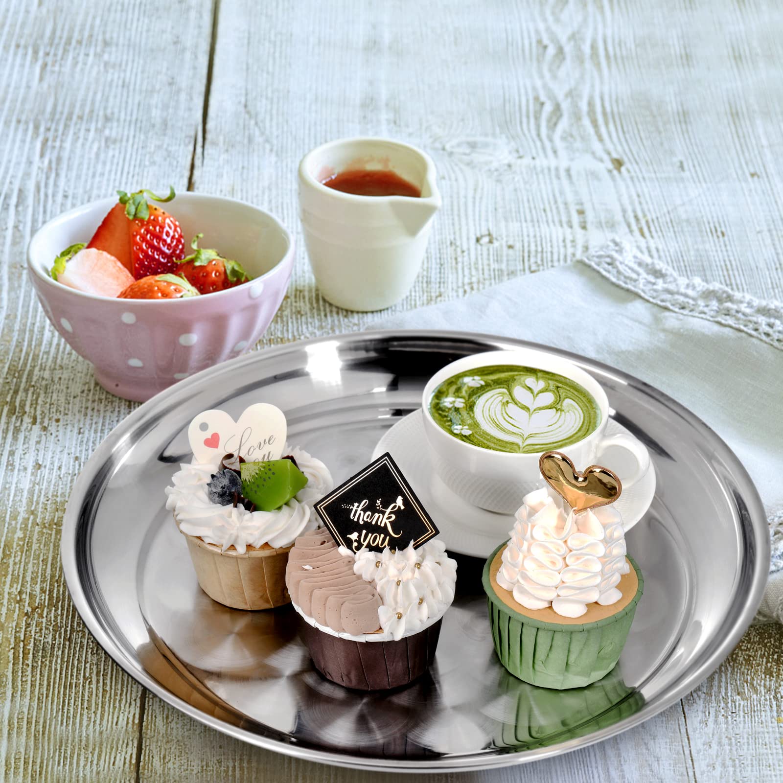 ZEAYEA elegant centerpiece tray enhances dining room or living space