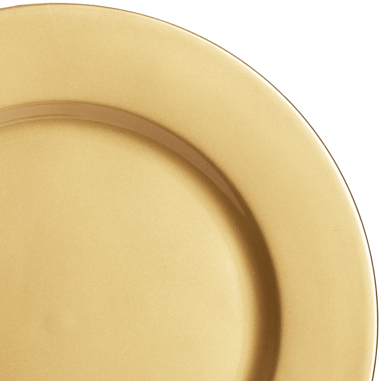 ZEAYEA gold charger plate showcases durable plastic with a refined gleam.