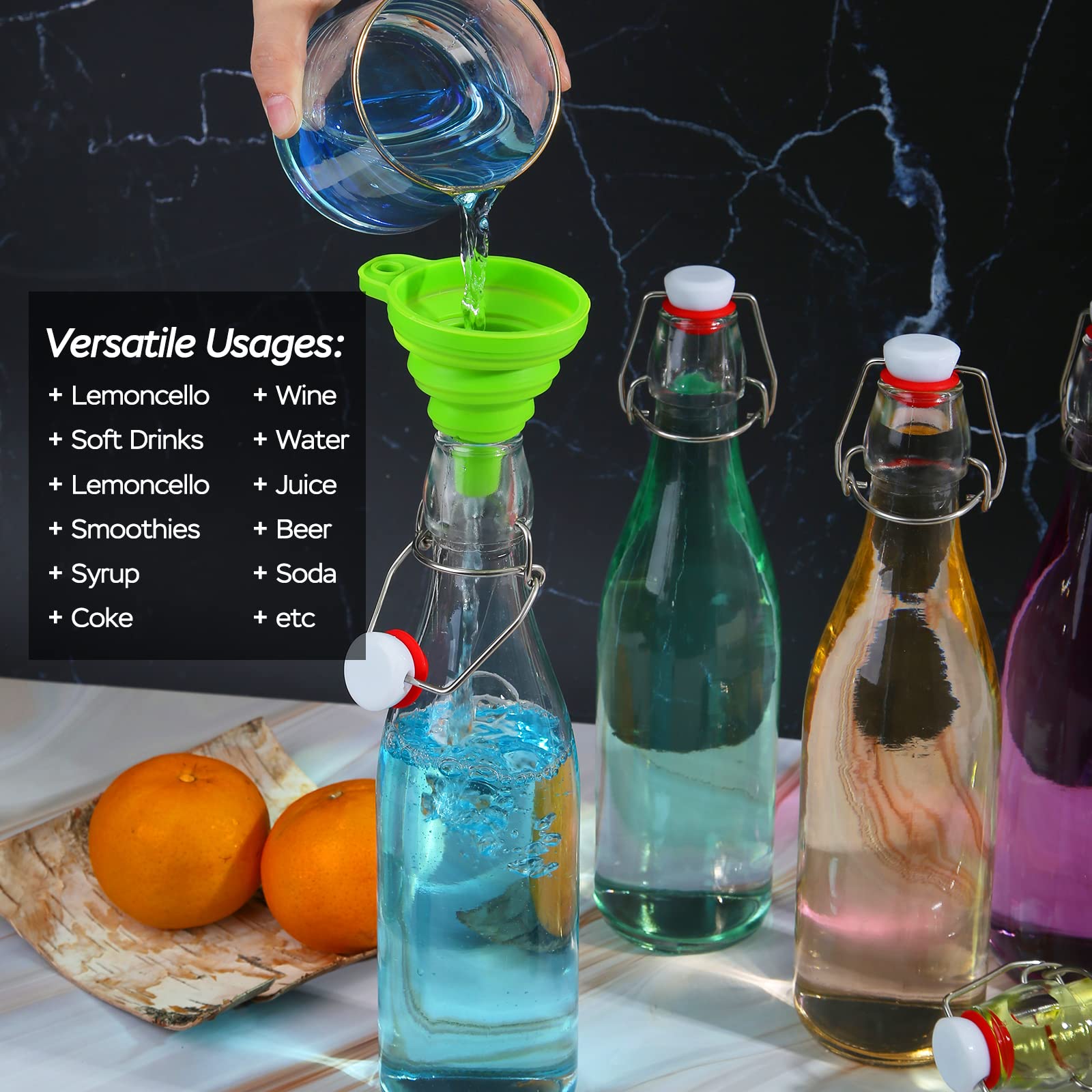 ZEBEIYU 32oz bottle ideal for beer and soda storage and fermentation