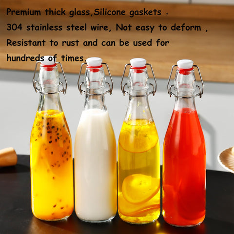 ZEBEIYU 32oz bottle designed for oils and vinegars with secure airtight storage