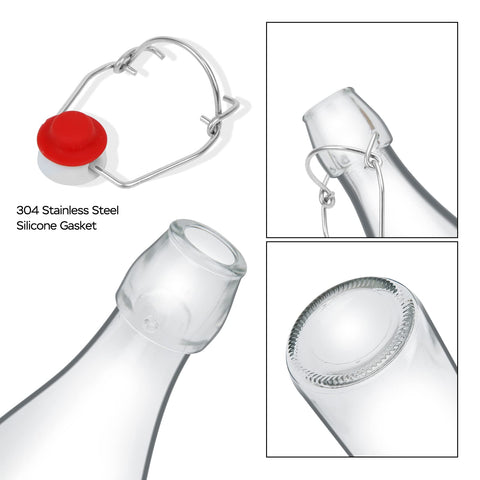 ZEBEIYU bottle detail highlighting thick silicone gasket for airtight seal